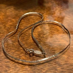 Napier necklace Silver Tone 18 inch Chain vintage stamped designer